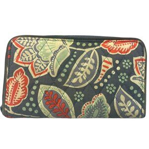 Vera Bradley Zip Around Clutch Wallet - Retired Nomadic Floral